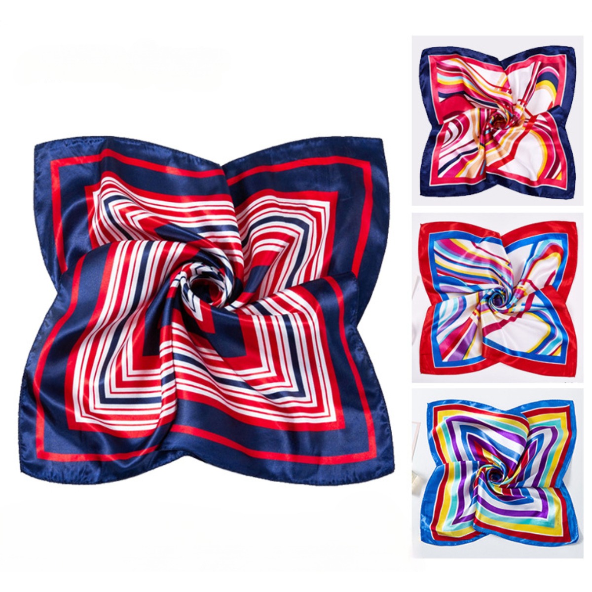 Women Accessories Business - 50*50cm lenços de seda quadrados cachecol