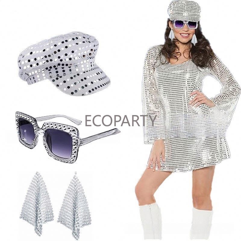 Women'S Accessories In The 70S - 2024 3 pçs/5 pçs 70s disco