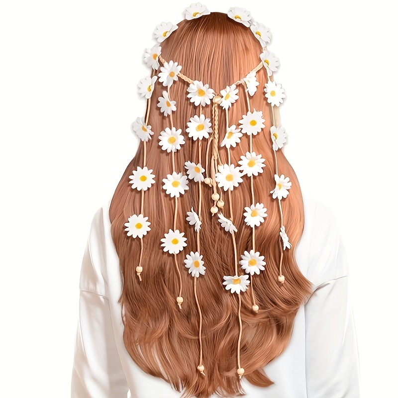 Women'S Accessories In The 70S - Tiara hippie de flores, coroa de