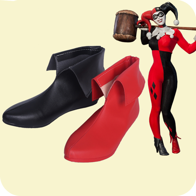 Women'S Harley Quinn Accessories - Arkham cavaleiro cosplay quinn botas má