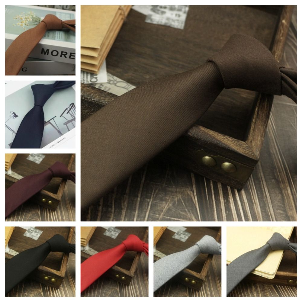 Gravata de Cor Sólida Ajustáve - Women Accessories Business avaliação e preço