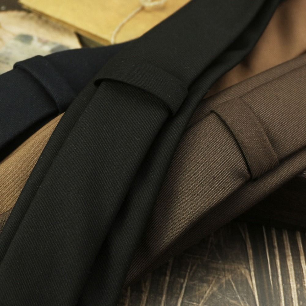 Gravata de Cor Sólida Ajustáve - Women Accessories Business avaliação e preço
