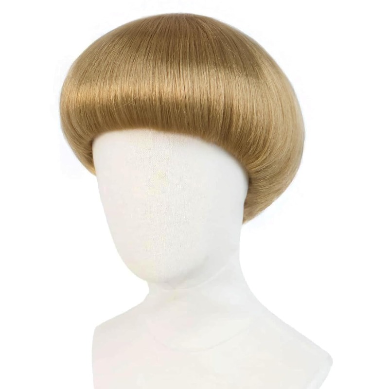 Peruca Curta Loira Estilo Bowl - Women'S Accessories In The 70S avaliação e preço