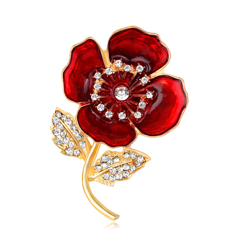Broche de papoula de liga de z - Women'S Accessories Uk avaliação e preço