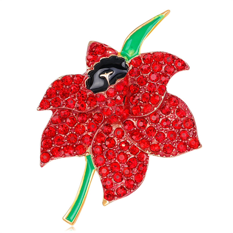 Broche de papoula de liga de z - Women'S Accessories Uk avaliação e preço