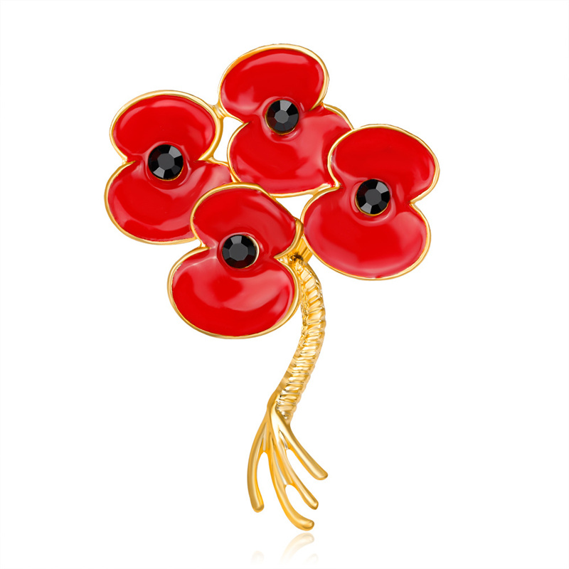 Broche de papoula de liga de z - Women'S Accessories Uk avaliação e preço