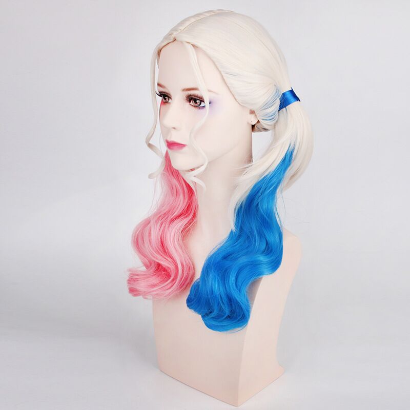 Peruca de Cosplay da Harley Qu - Women'S Harley Quinn Accessories avaliação e preço