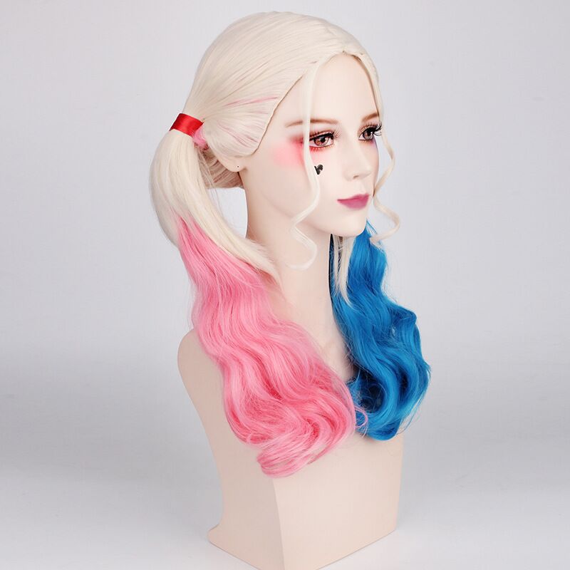Peruca de Cosplay da Harley Qu - Women'S Harley Quinn Accessories avaliação e preço