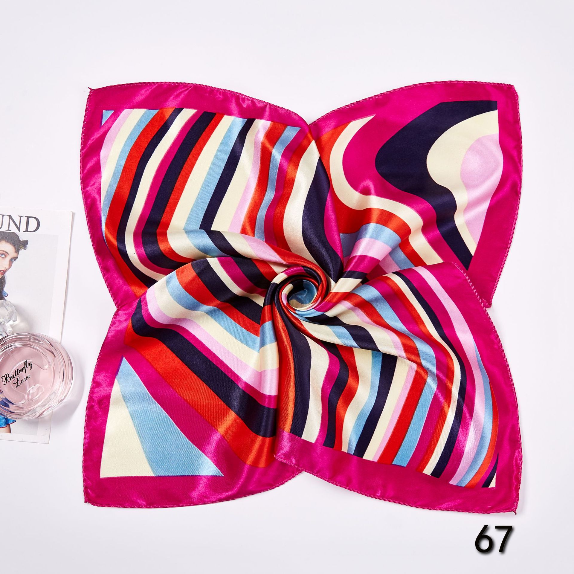 50*50cm lenços de seda quadrad - Women Accessories Business avaliação e preço