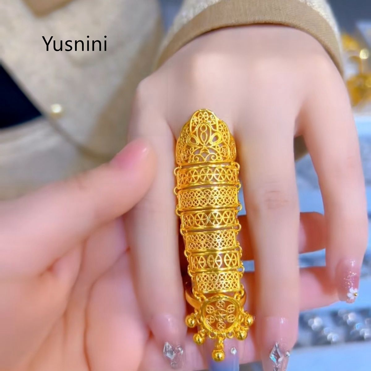 Anel Feminino Banhado a Ouro 2 - Women Accessories Dubai avaliação e preço
