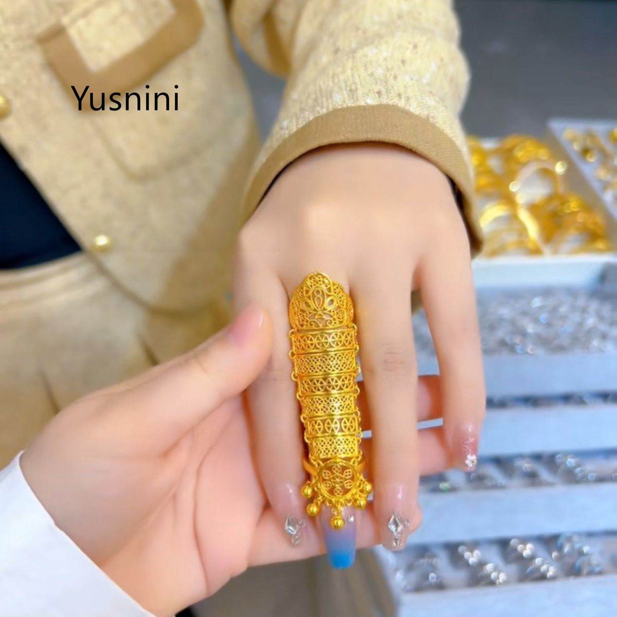 Anel Feminino Banhado a Ouro 2 - Women Accessories Dubai avaliação e preço